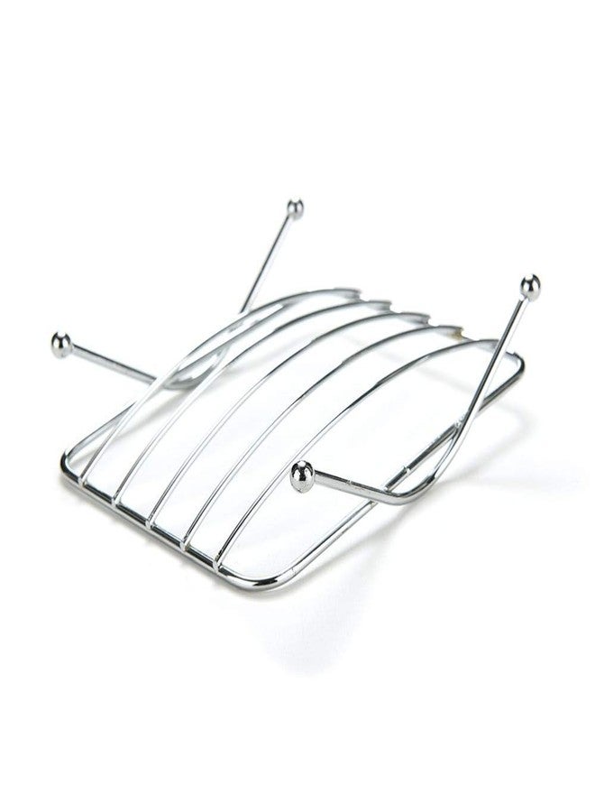 Soil Stainless Steel Soap Stand Holder Functional Bathroom Stainless Soap Dishes Tray Box(Set of 4 pc) - Image 4